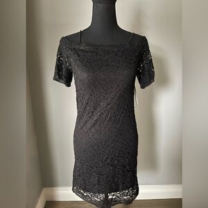Design Lab Lacy Little Blackk Dress NWT